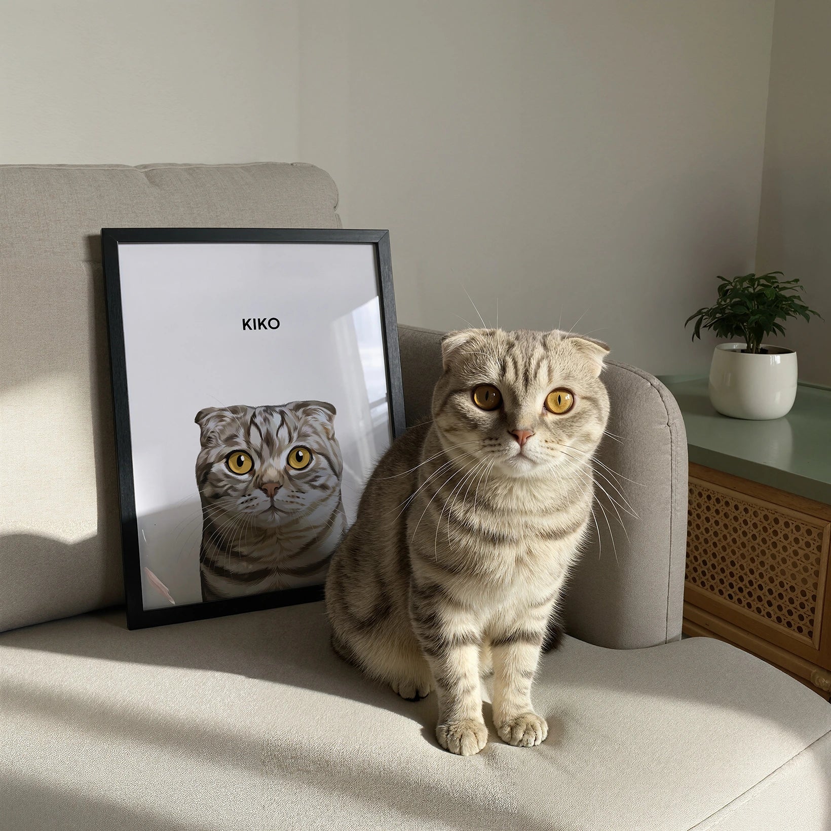 Custom Modern Pet Portrait Poster Design