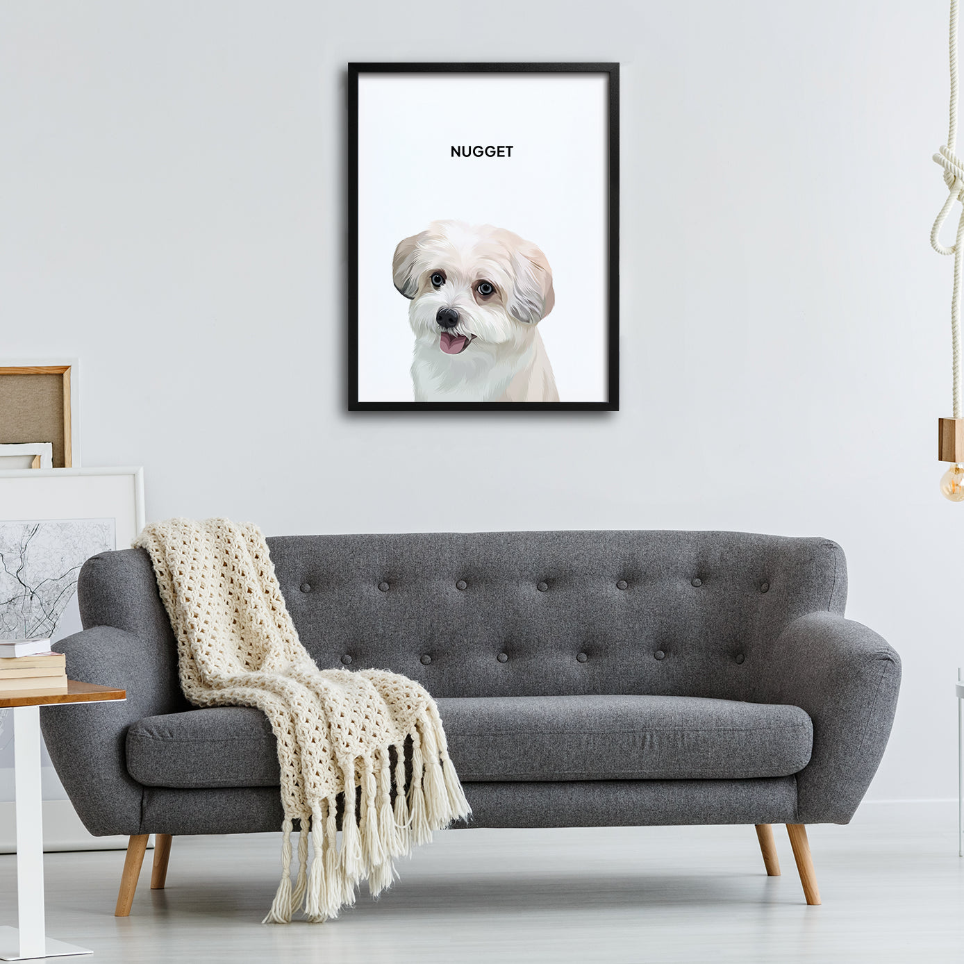 Custom Modern Pet Portrait Poster Design