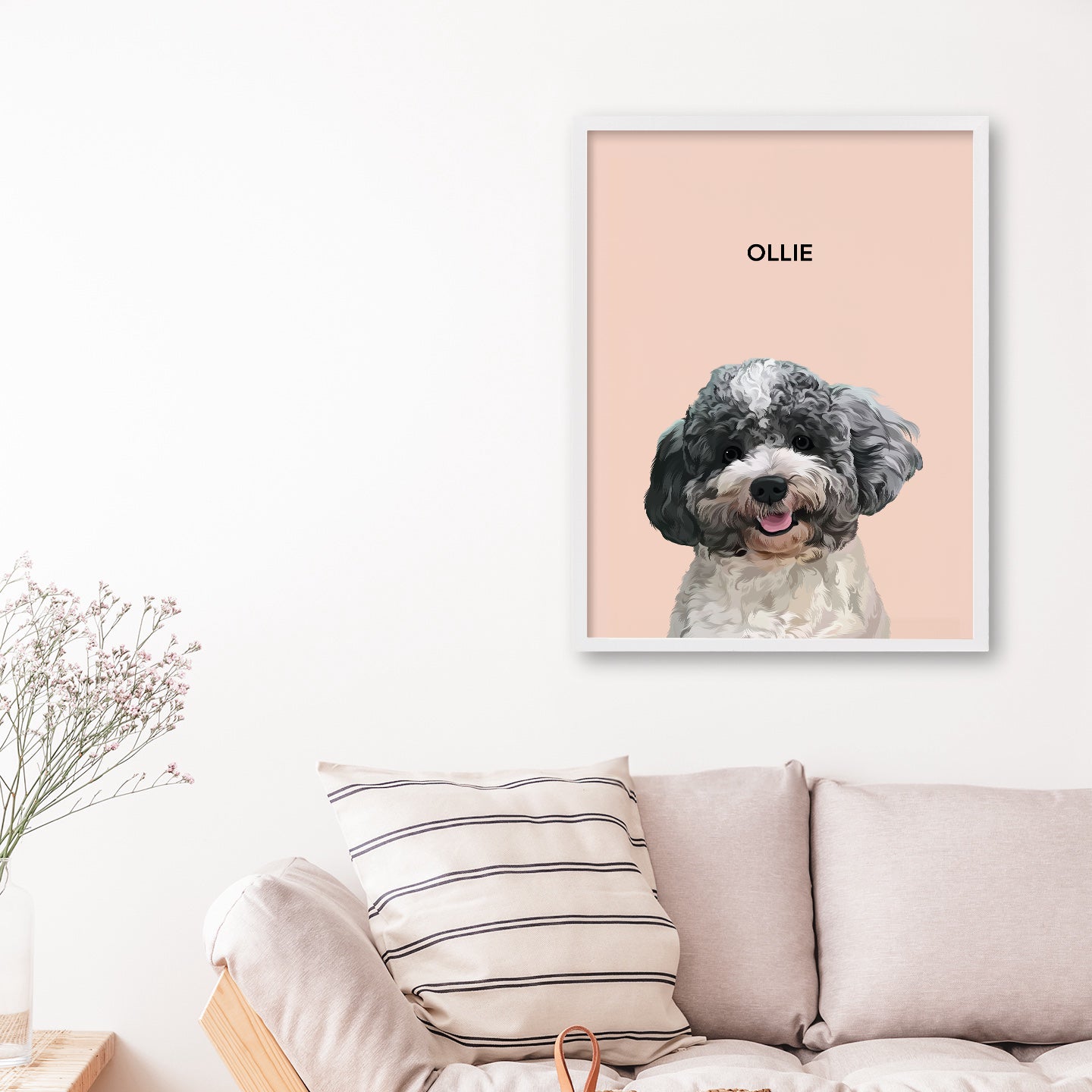 Custom Modern Pet Portrait Poster Design