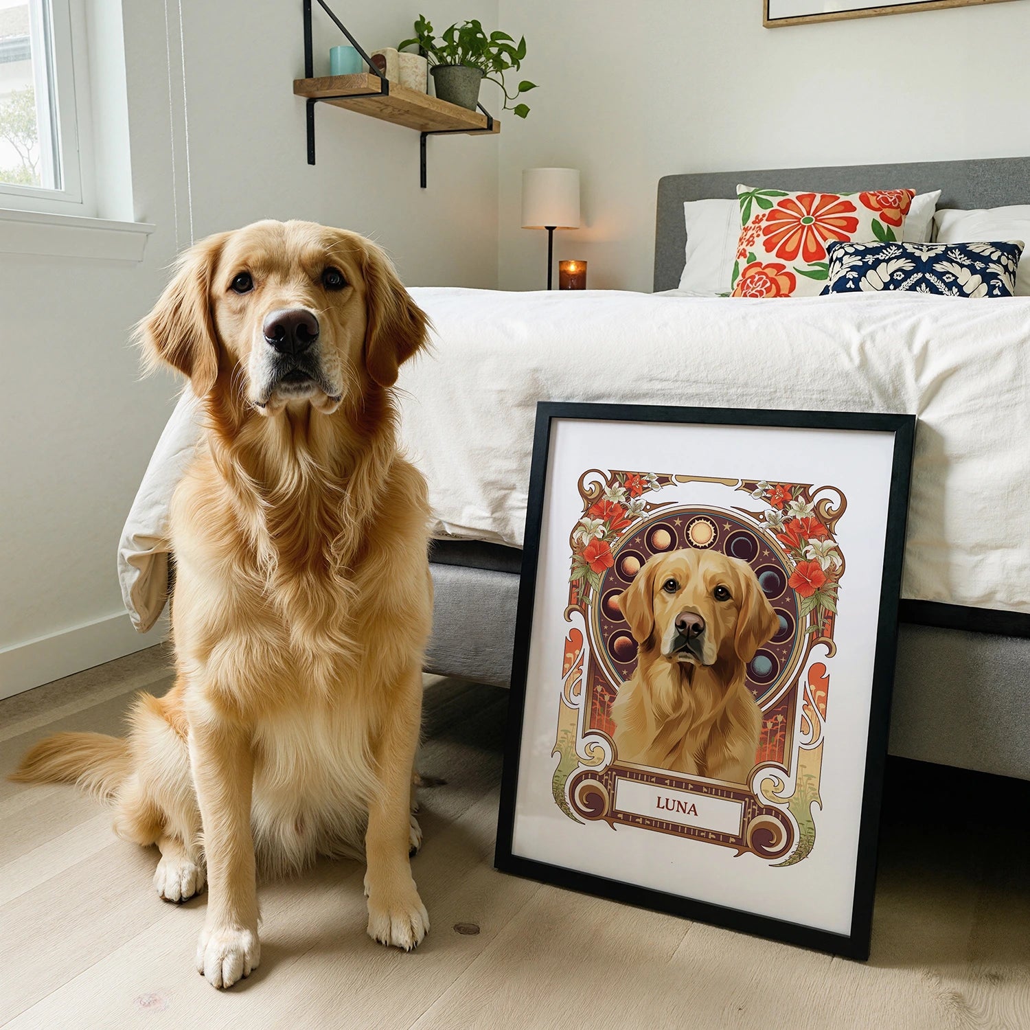 Autumn Pet Potraits Posters Design