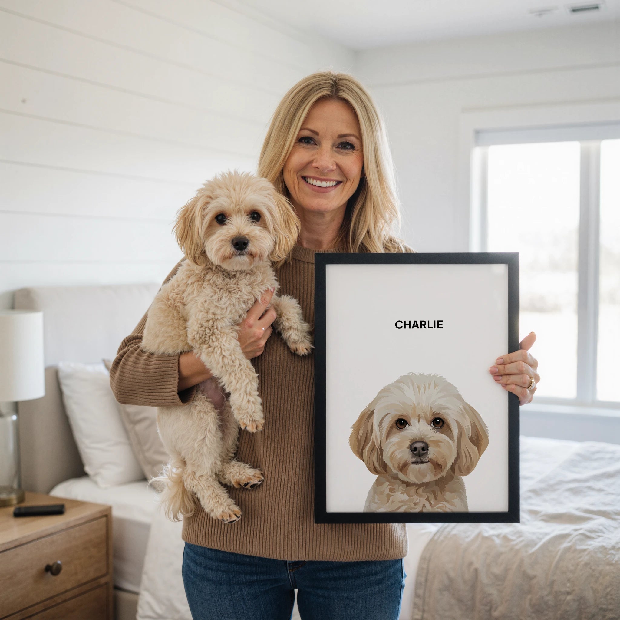 Custom Modern Pet Portrait Poster Design