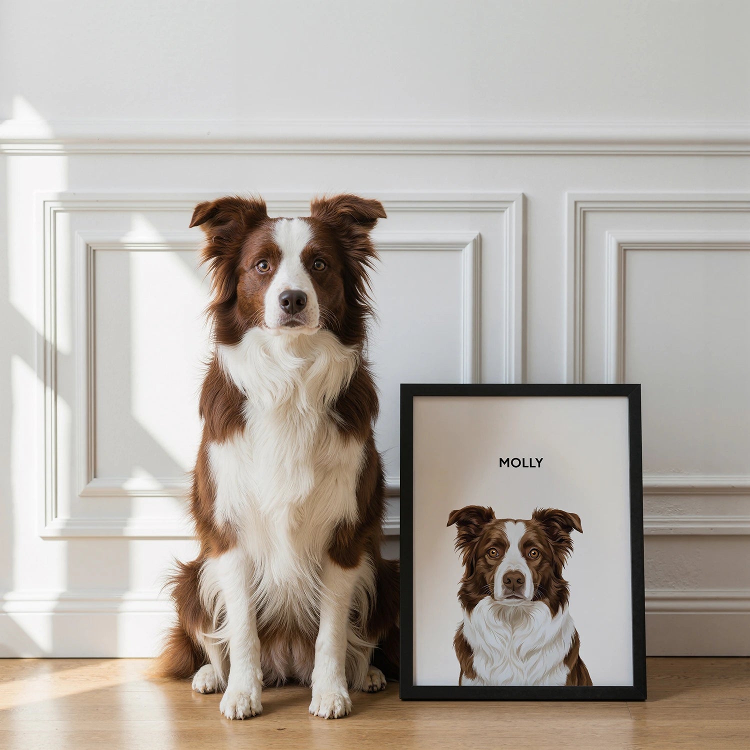 Custom Modern Pet Portrait Poster Design