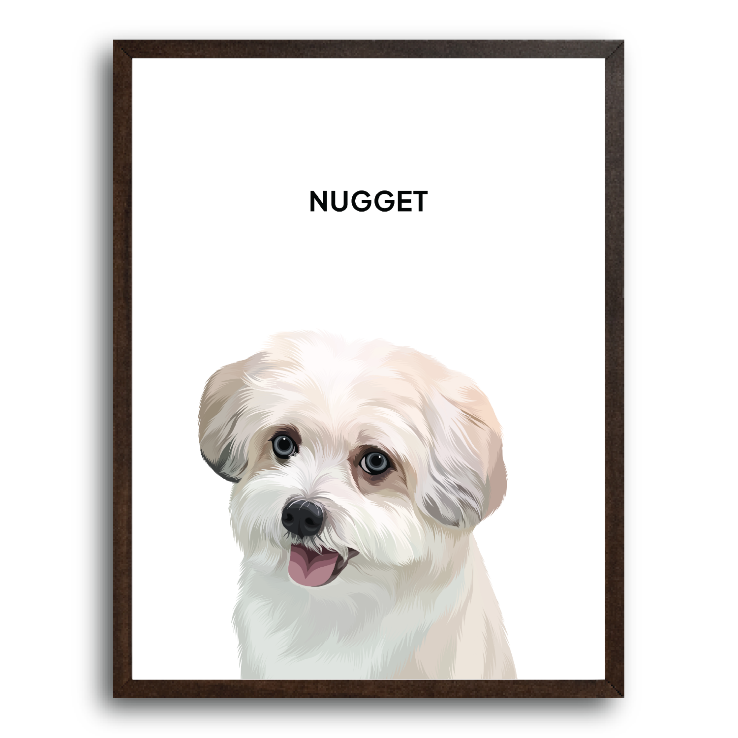 Custom Modern Pet Portrait Poster Design