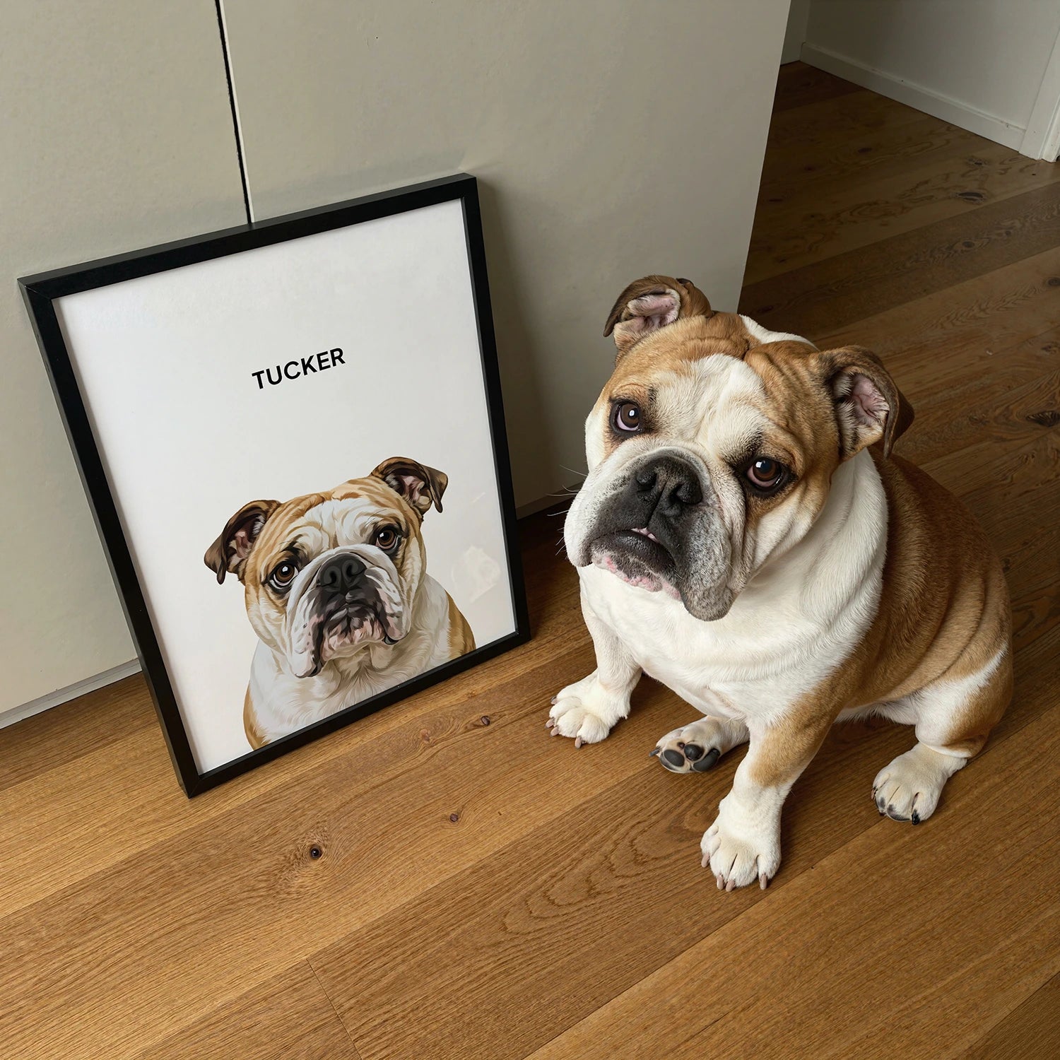 Custom Modern Pet Portrait Poster Design