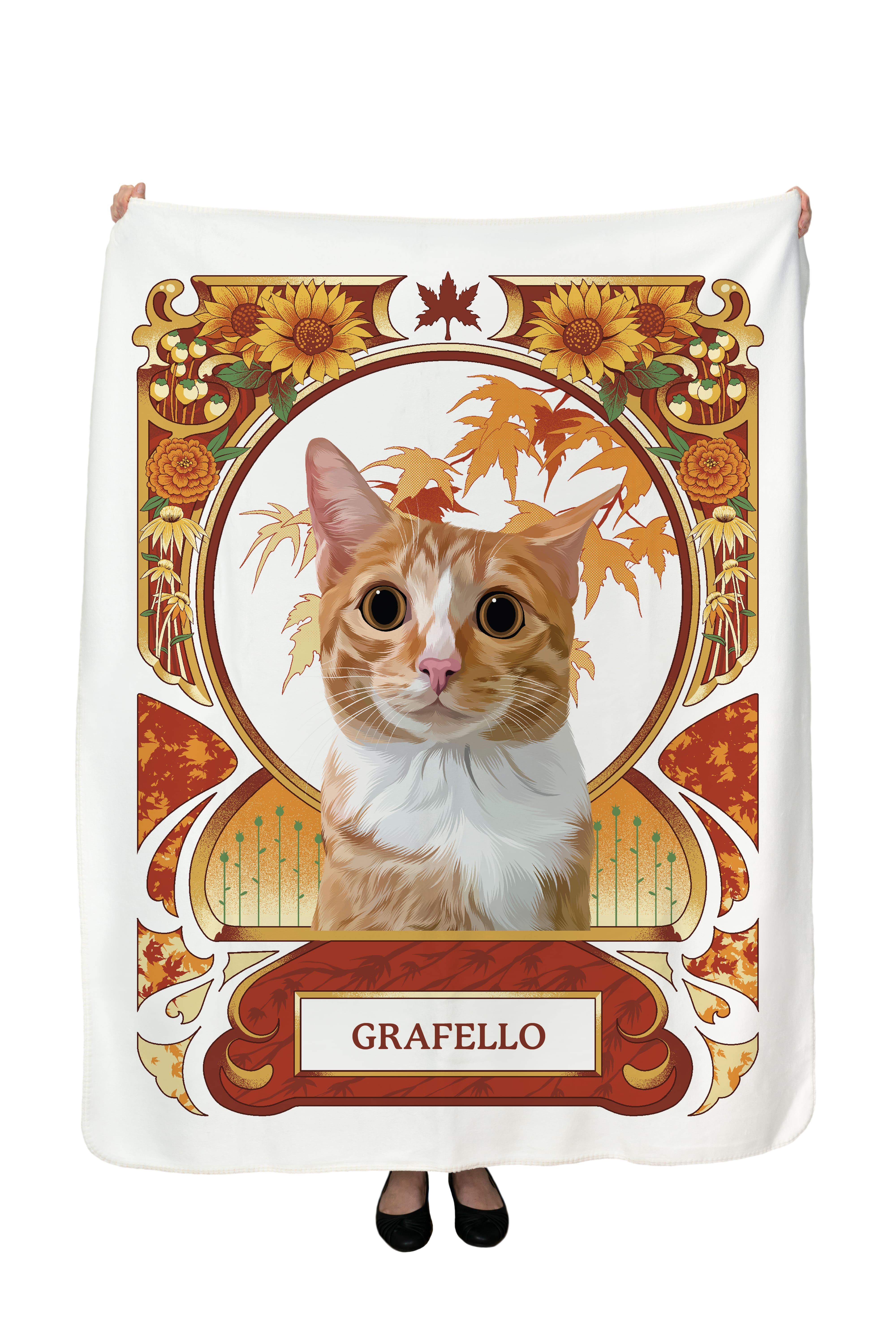 Custom Pet Portrait Blankets – The Aeterna
