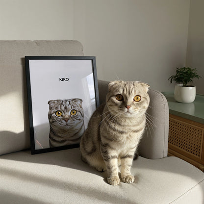 Custom Modern Pet Portrait Poster Design