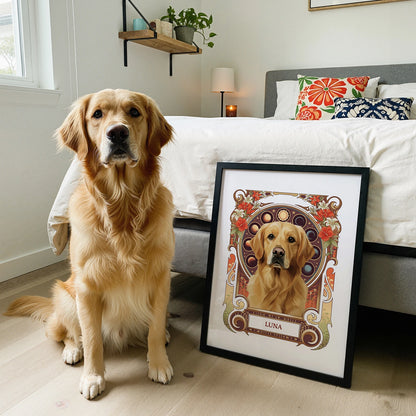 Autumn Pet Potraits Posters Design