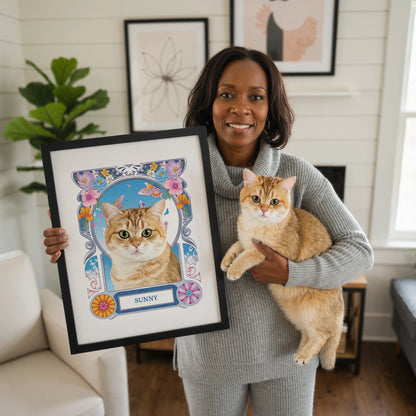 Summer Pet Potraits Posters Design