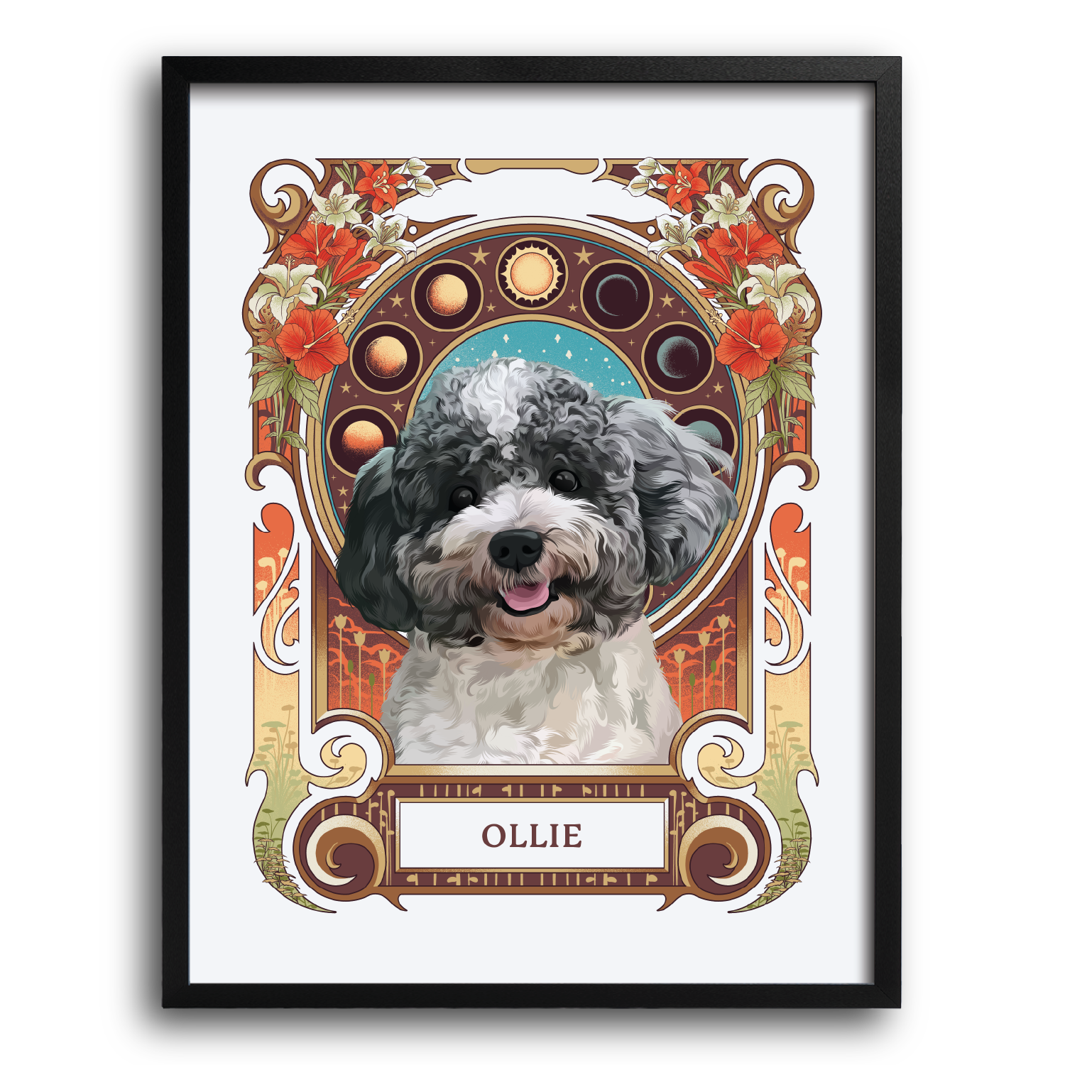 Summer Pet Potraits Posters Design