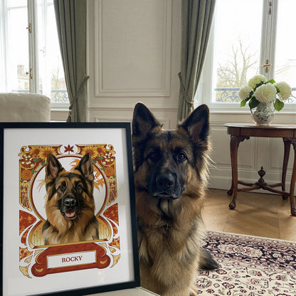 Autumn Pet Potraits Posters Design